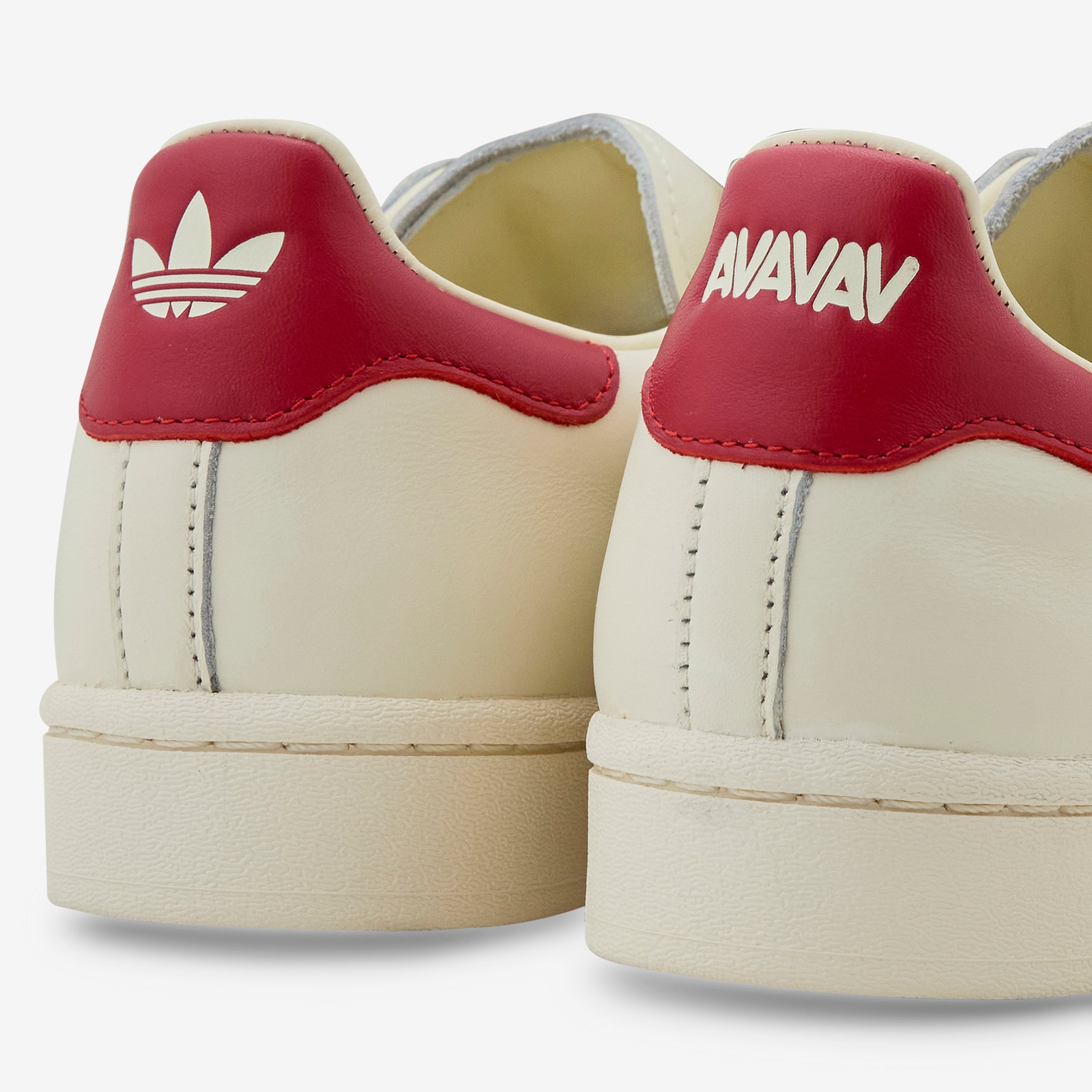 Avavav Women's Superfinger Superstar Sneakers in Scarlet, Cream White - Stylish & Comfortable for Casual Wear, Work & Everyday Fashion