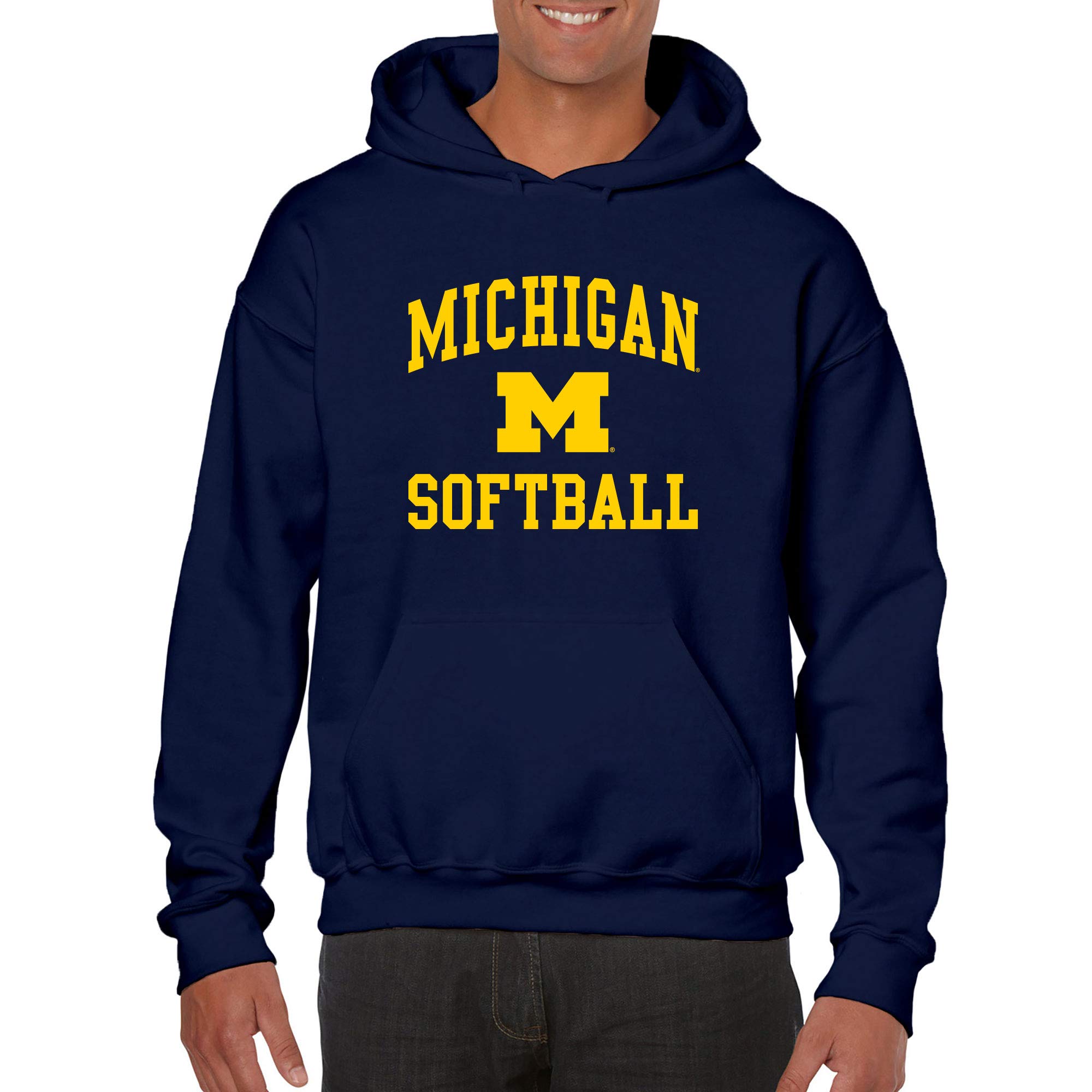 UGP Campus Apparel NCAA Arch Logo Softball Hoodie - Team Color College & University Sweatshirt for Game Day, School Spirit & Casual Wear
