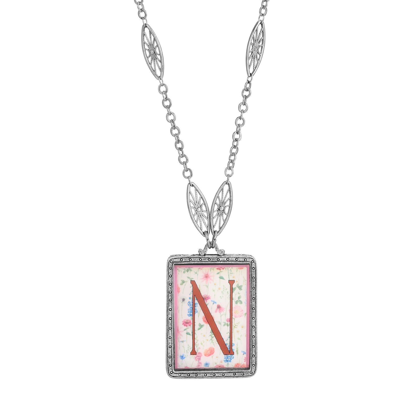 Silver Tone And Pink