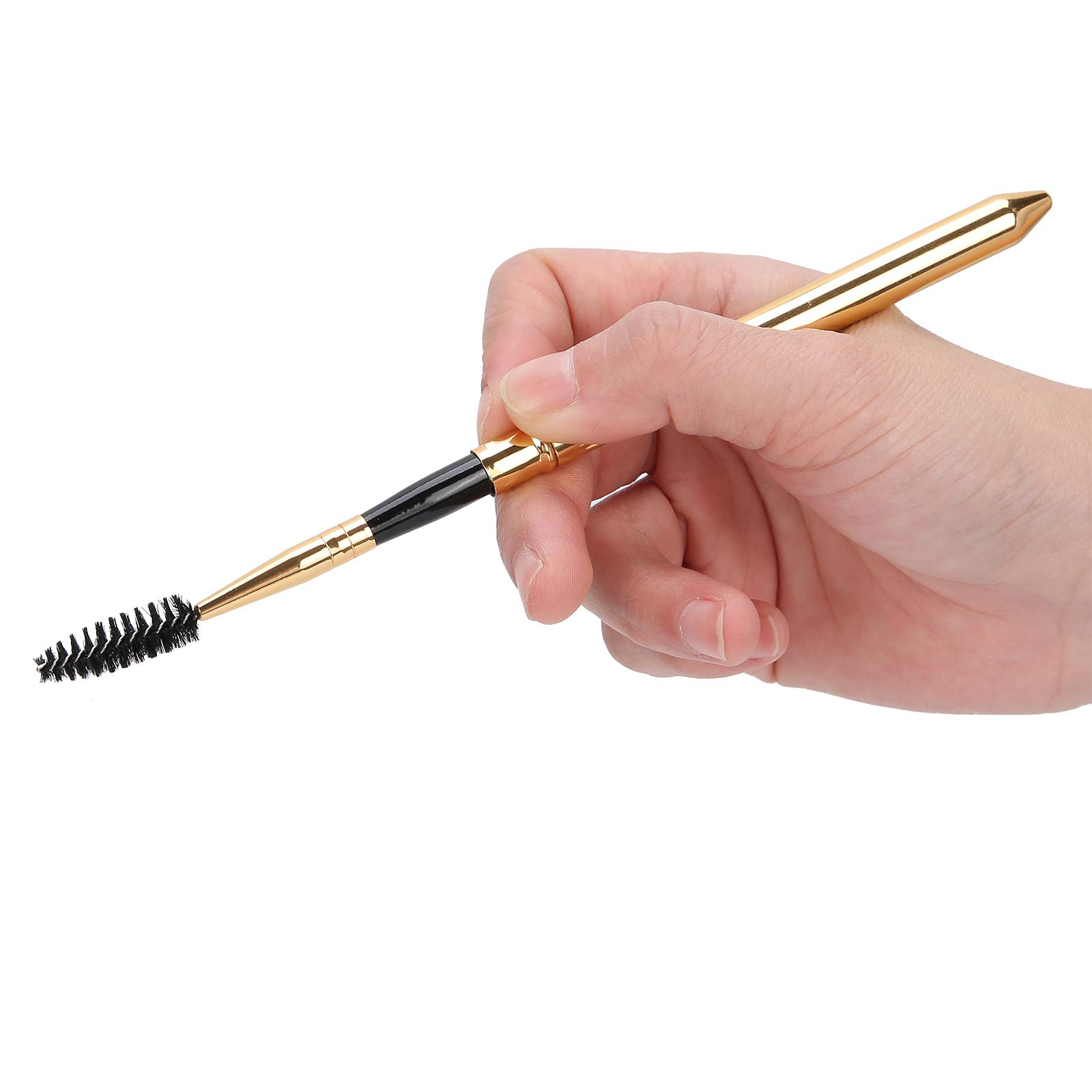 3pcs Mascara Wands Set - Eyelash & Eyebrow Brush with Metal Cover for Daily Makeup & Festivals