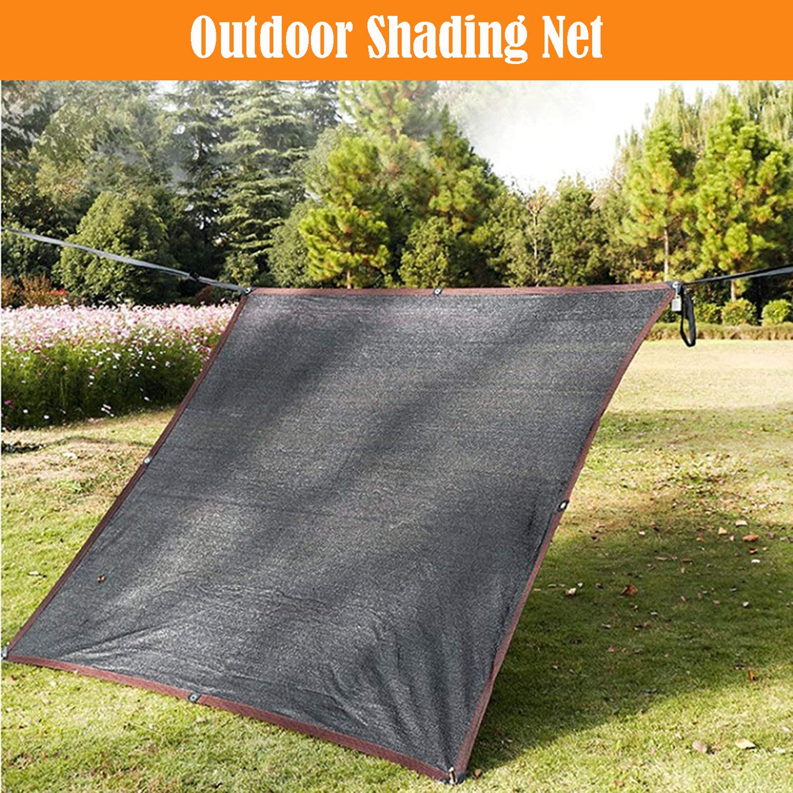 30x30ft Sunblock Shade Cloth with Grommets - UV Protection Plant Shade Net for Outdoor Garden, Greenhouse & Patio - Perfect for Gardening, Hunting, Camping & Outdoor Parties