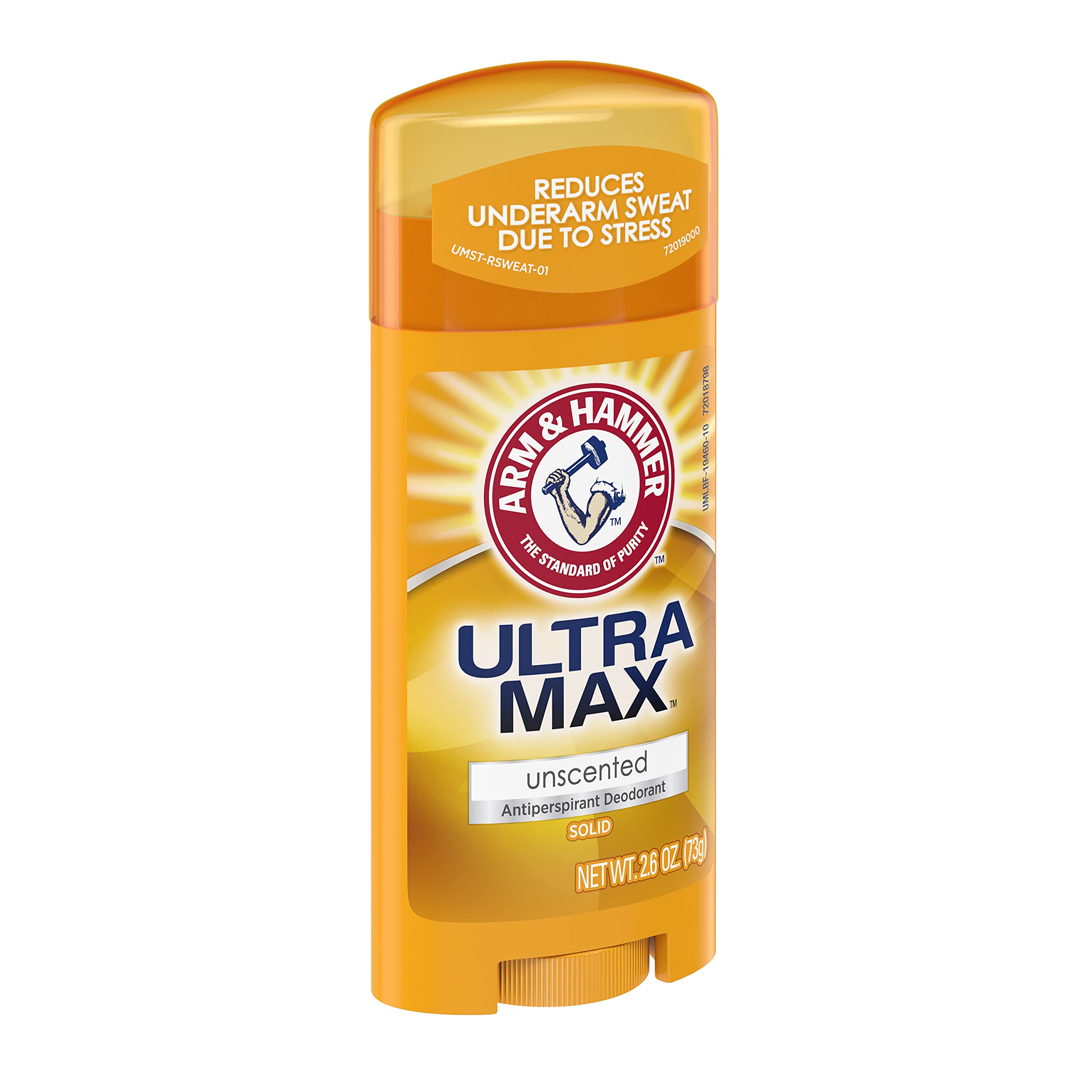 ARM & HAMMER Deodorant for Women & Men, Unscented, 2.6 oz - Aluminum Free, 24-Hour Odor Protection - Ideal for Sensitive Skin & Everyday Use at Home, Work or Gym