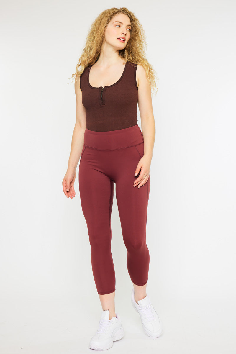 Best Demi High Rise Active Leggings for Women - Yoga, Running & Workout - Comfortable & Breathable Workout Pants for Gym & Everyday Wear