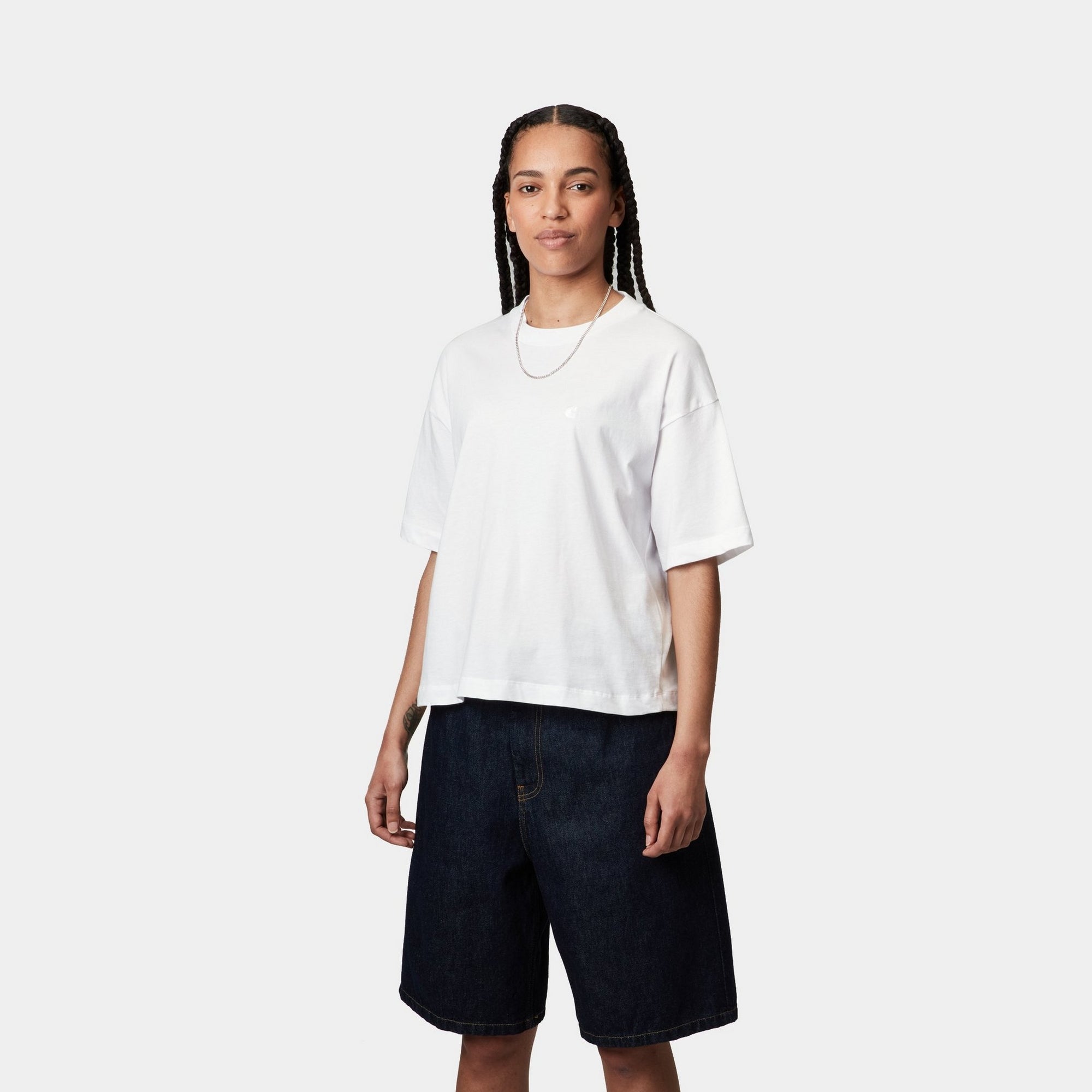 Chester T-Shirt for Men | Soft Cotton White Crew Neck Tee | Casual Wear, Gym, Everyday Outfit