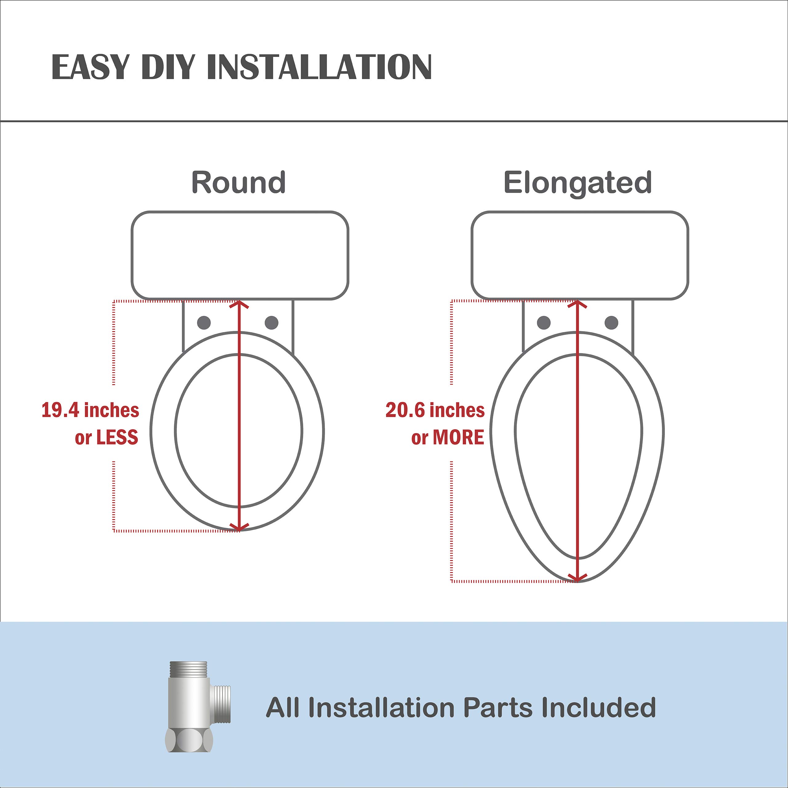 Smart Bidet ATS-800 - FDA Registered Bidet Toilet Seat with Heated Seat, Temperature Controlled Water Wash & Warm Air Dryer | Easy DIY Installation | Made in Korea | Perfect for Bathroom Upgrade & Modern Home Comfort