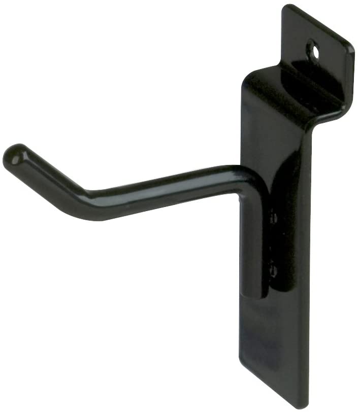 2 Pack Heavy Duty Slatwall Hooks for Retail Display - Perfect for Store Shelving, Wall Organization & Product Showcase