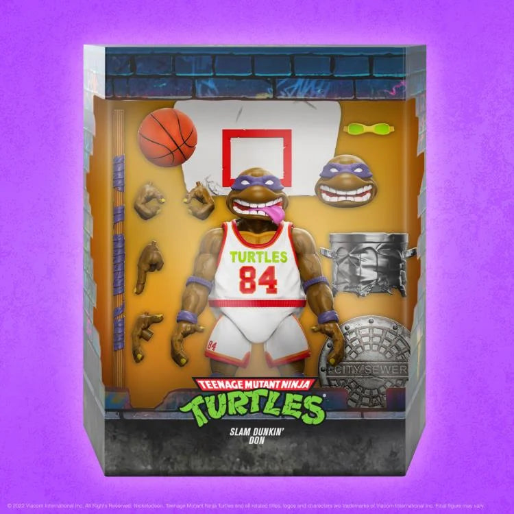 Teenage Mutant Ninja Turtles ULTIMATES! Slam Dunkin' Don Action Figure - Collectible TMNT Toy for Kids & Adults - Perfect for Display, Play & Gifts
