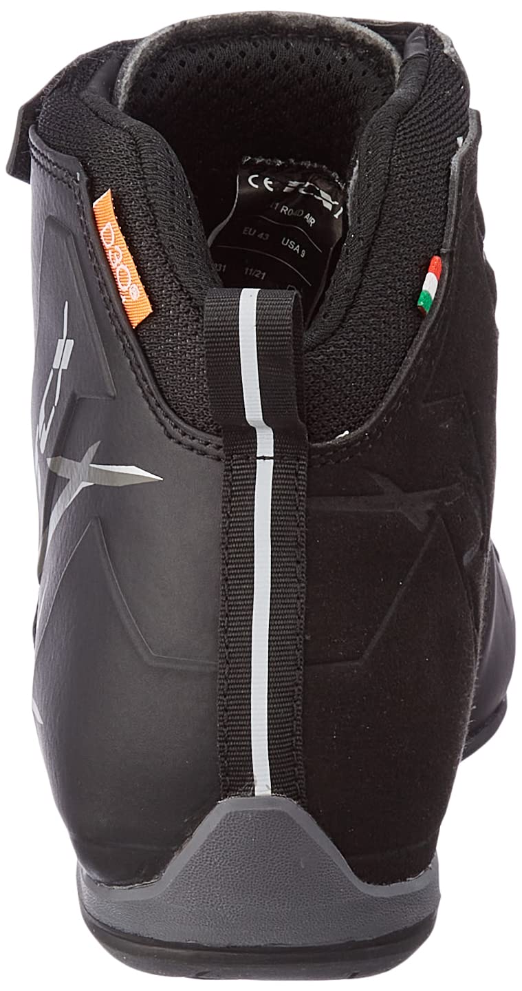 TCX R04D Air Motorcycle Shoes for Men - Black/Grey - Size 41 - Breathable & Protective Riding Boots for Street Biking & Touring