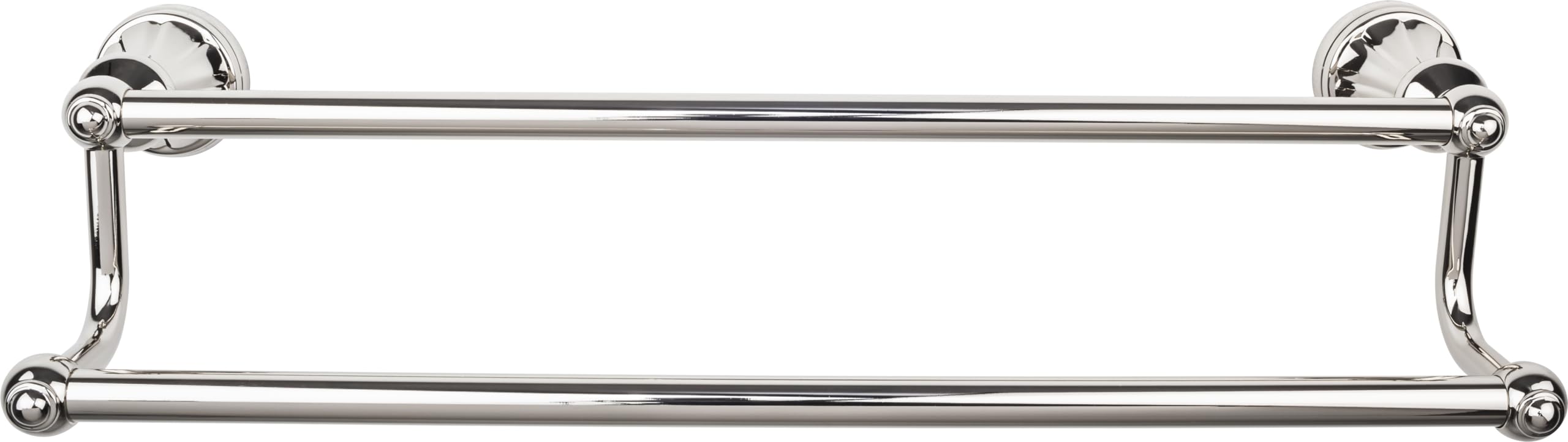 Top Knobs HUD11-TB Hudson Double Towel Bar in Bronze - Premium Bathroom Hardware for Spa-Like Luxury & Organized Towel Storage
