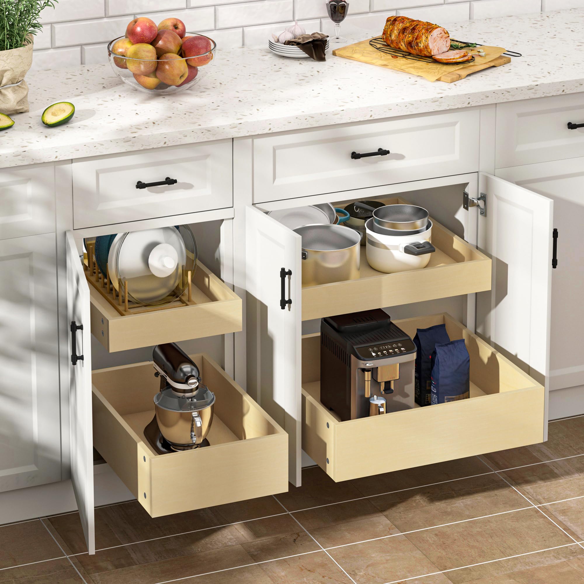 Soft Close Pull Out Drawers for Cabinets - 11