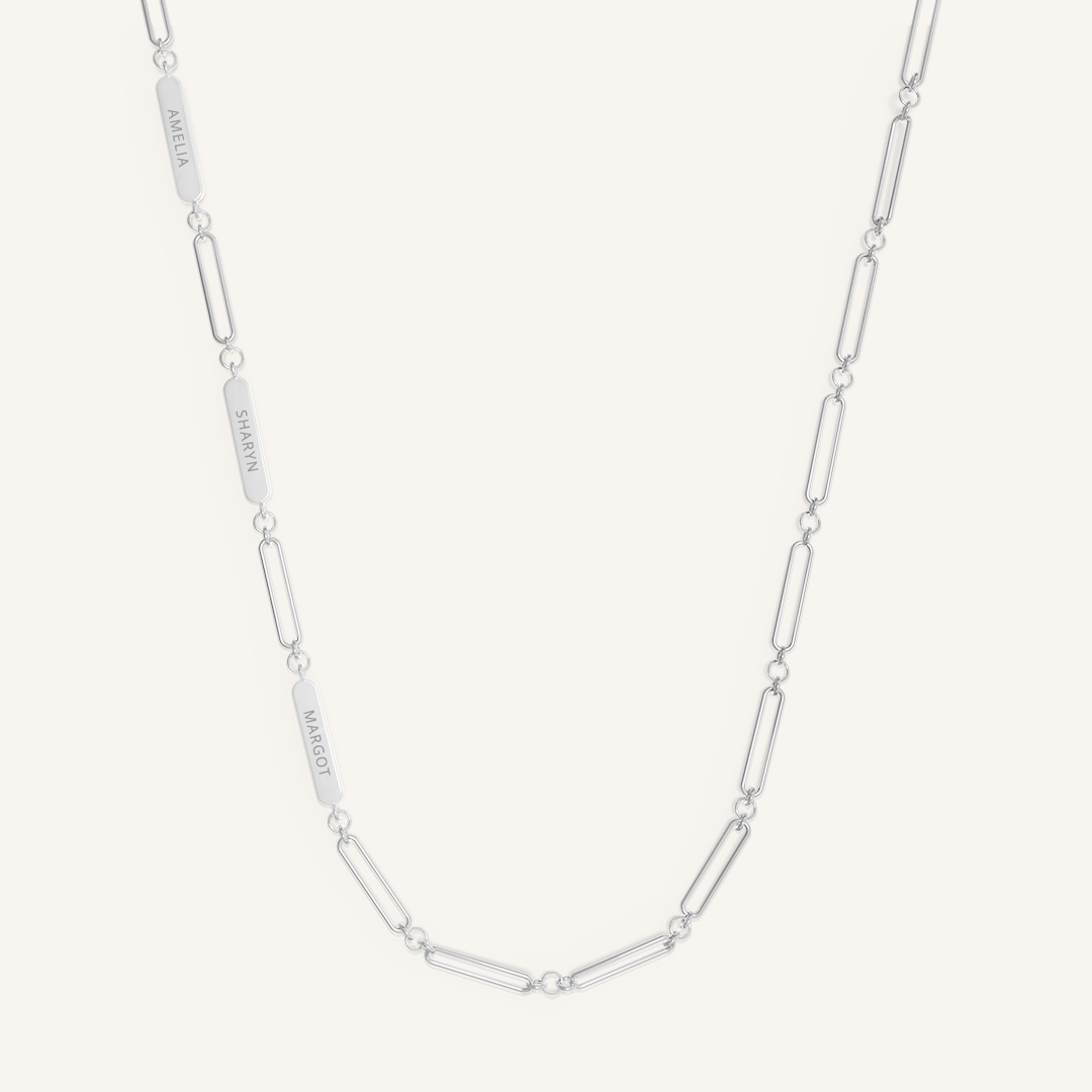 3-Panel Etch Chain Necklace for Women - Elegant Layered Pendant Necklace for Daily Wear & Special Occasions