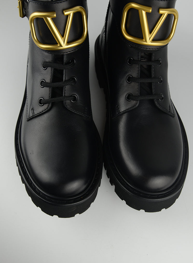 Black Leather Biker Boots for Women - Stylish & Comfortable Riding Boots for Motorcycle, Fashion & Everyday Wear