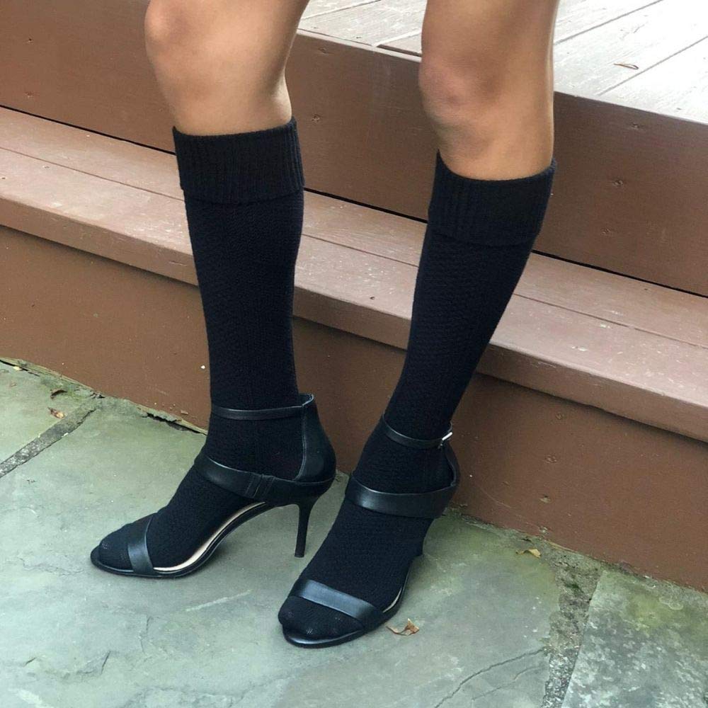 Women's Knit Knee High Long Boot Socks - Winter Warm Stockings & Leg Warmers for Cold Weather - Perfect for Boots, Snow Days & Cozy Outfits