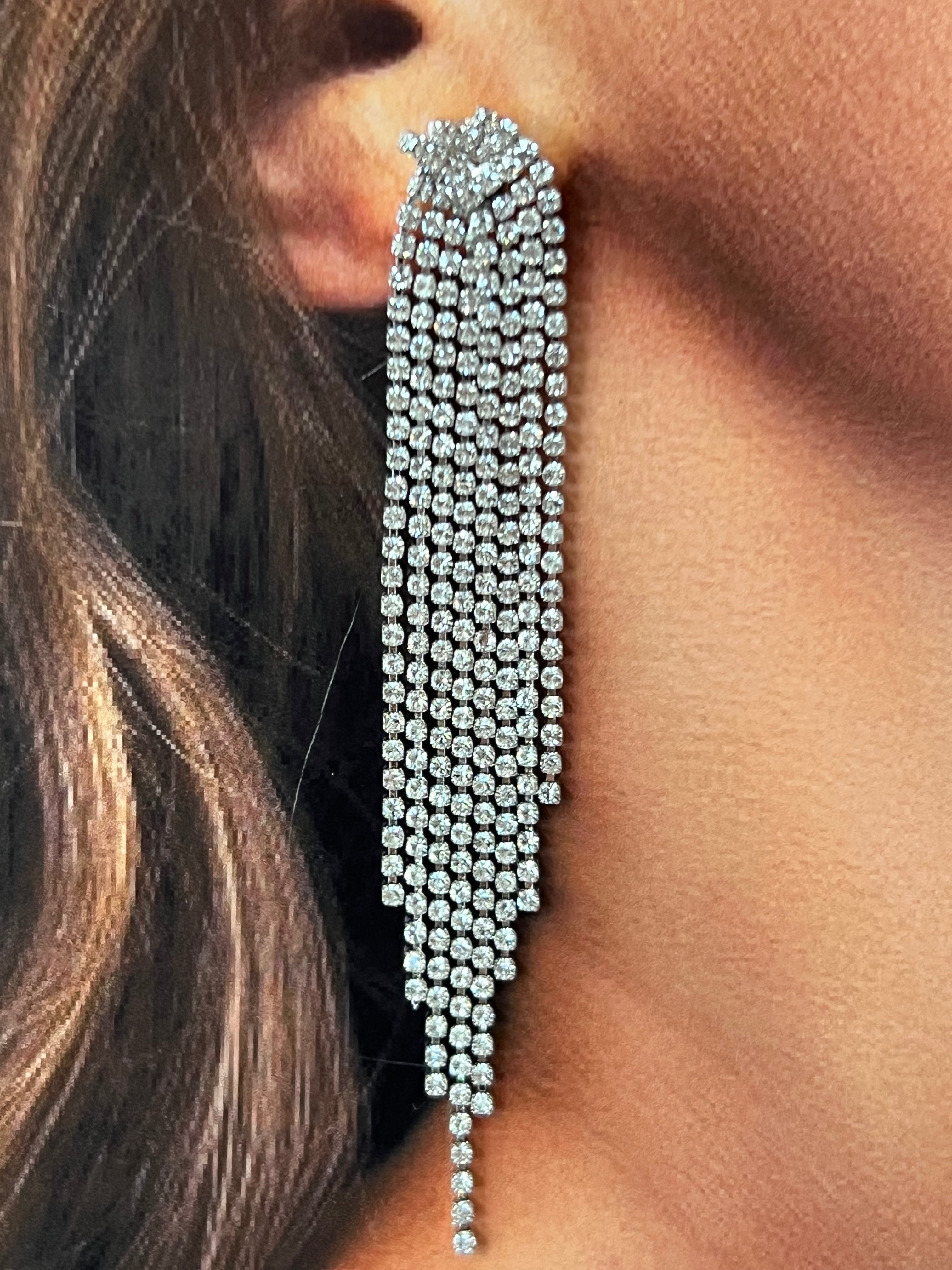 STARLIGHT Elegant Earrings with Genuine Swarovski Crystals - Hypoallergenic Sterling Silver Jewelry for Women - Perfect for Weddings, Parties & Special Occasions