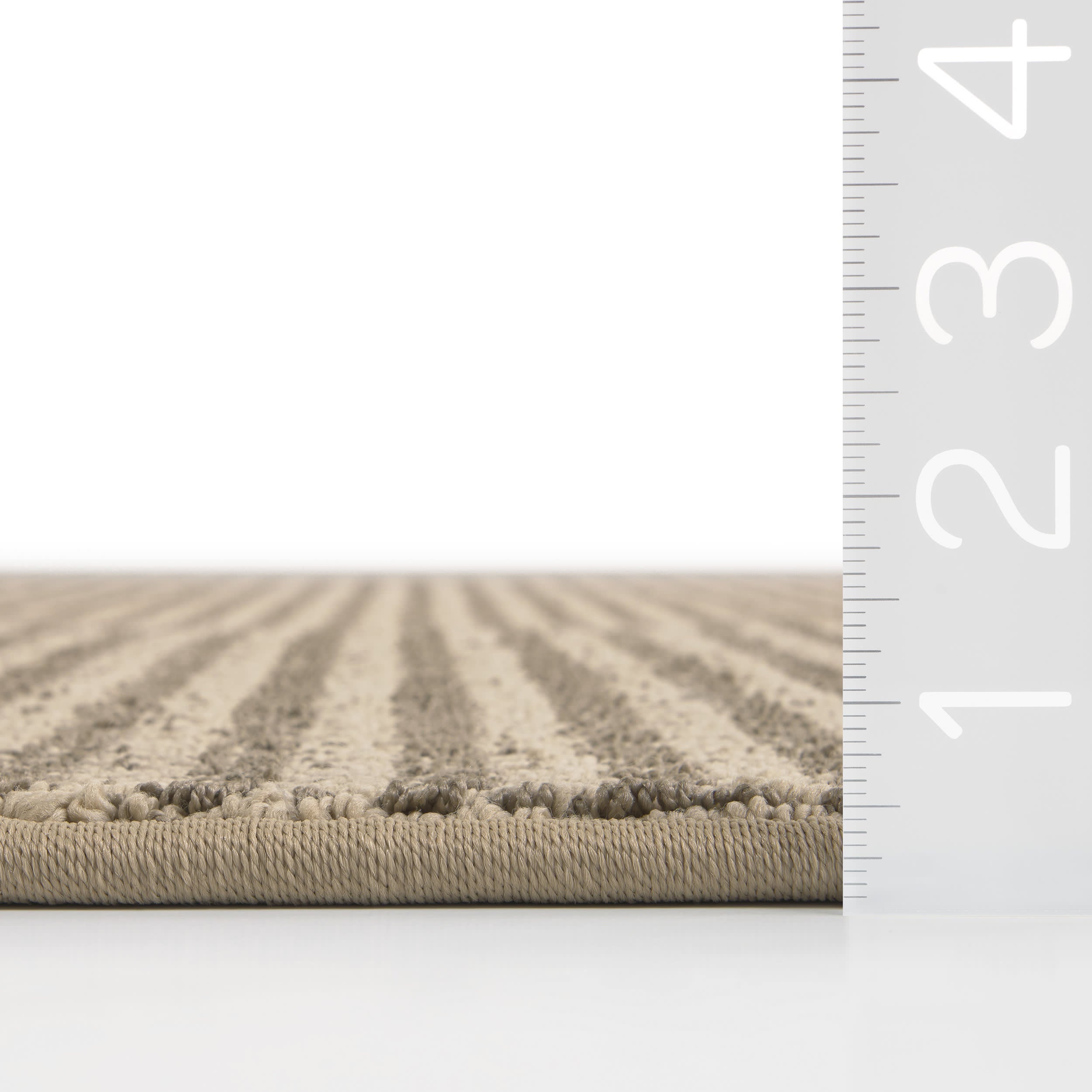 Brant Looped Custom Rug - Light Brown Handmade Area Rug for Living Room, Bedroom & Home Decor
