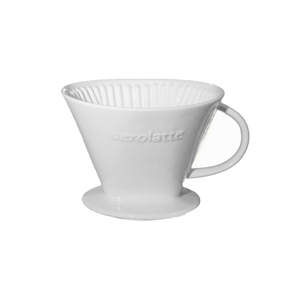 Premium Aerolatte Ceramic Coffee Filter - Reusable & Eco-Friendly Pour Over Coffee Dripper for Home, Office & Camping Brewing