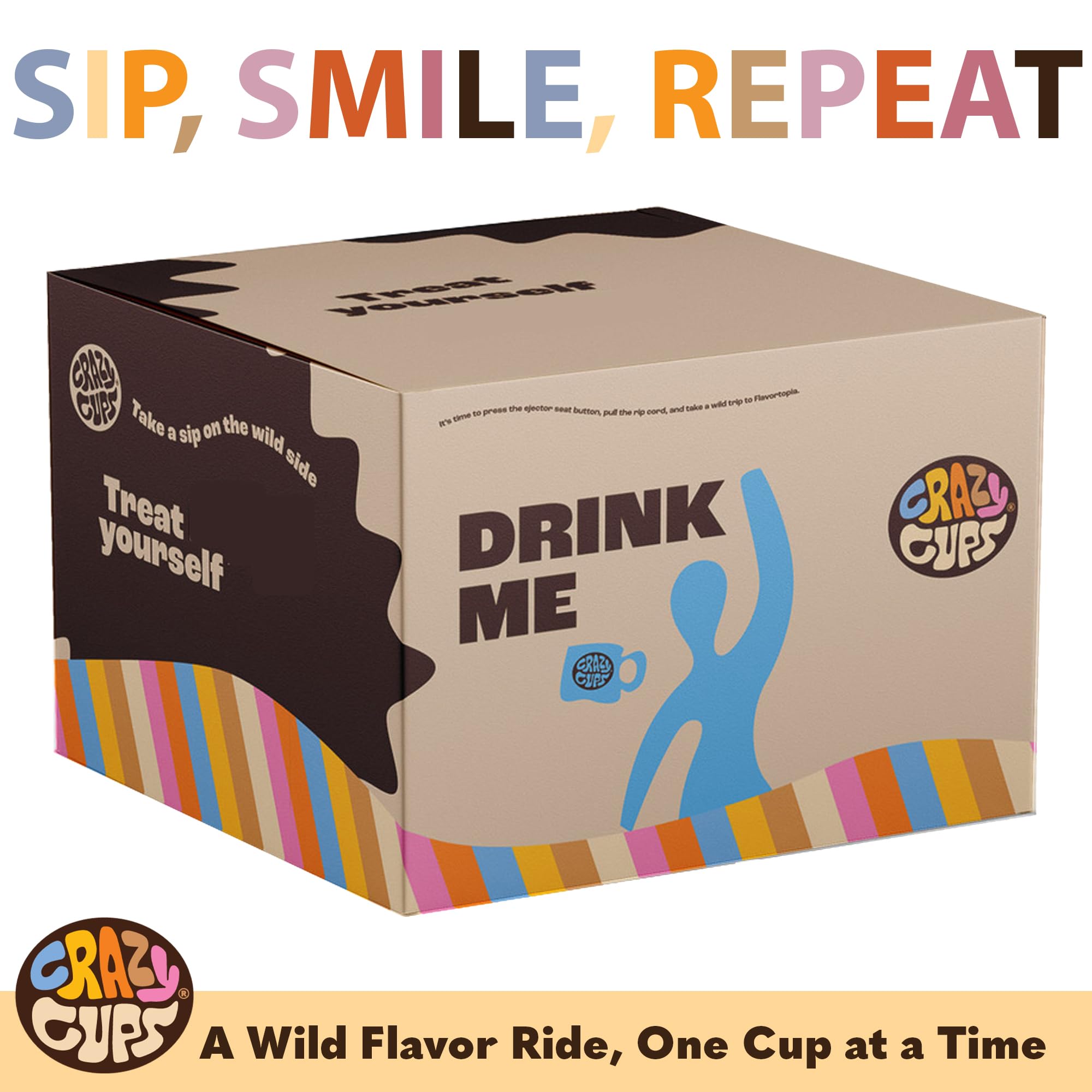 Crazy Cups Flavored Hot Chocolate Pods Variety Pack - 50 Count Single Serve Hot Cocoa for Keurig K-Cup Brewers | Recyclable & Eco-Friendly | Perfect for Holidays, Gifts & Cozy Winter Nights