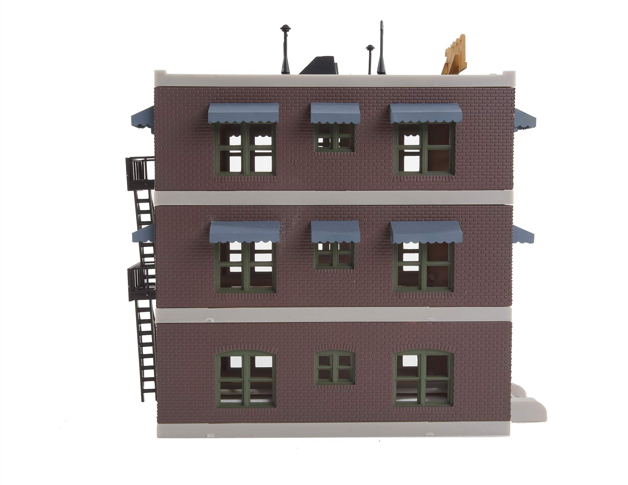 HO Scale Building Kits - Belvedere Downtown Hotel Model Kit for Train Layouts | Miniature Architecture Diorama Supplies | Perfect for Model Railroad Scenes & Collectors