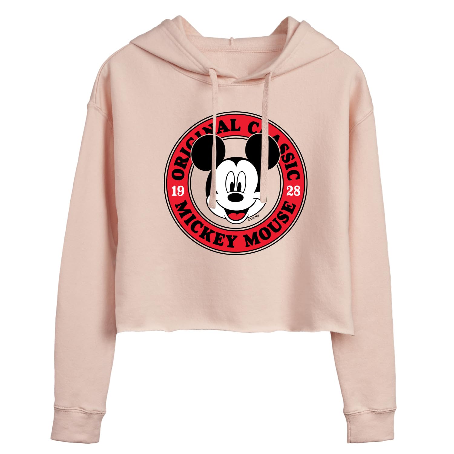 Disney Mickey & Friends Original Classic Juniors Cropped Pullover Hoodie - Cute Casual Outfit for Girls, Teens & Women - Perfect for School, Shopping & Disney Trips