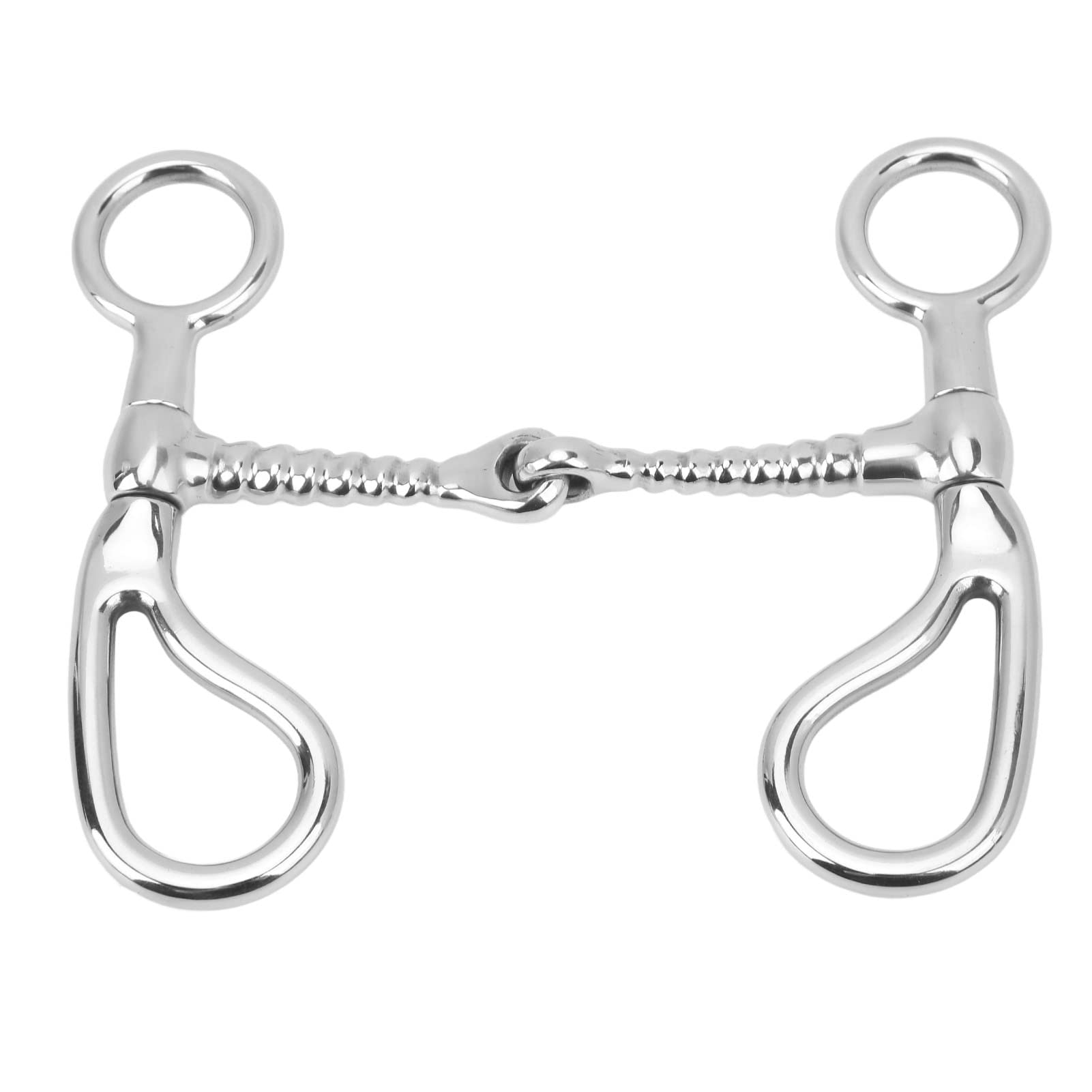 125mm Horse Snaffle Bit - Professional O Shape Anti-Biting Loose Ring Snaffle for Horse Training & Racing Equipment | Perfect for Dressage, Jumping & Western Riding
