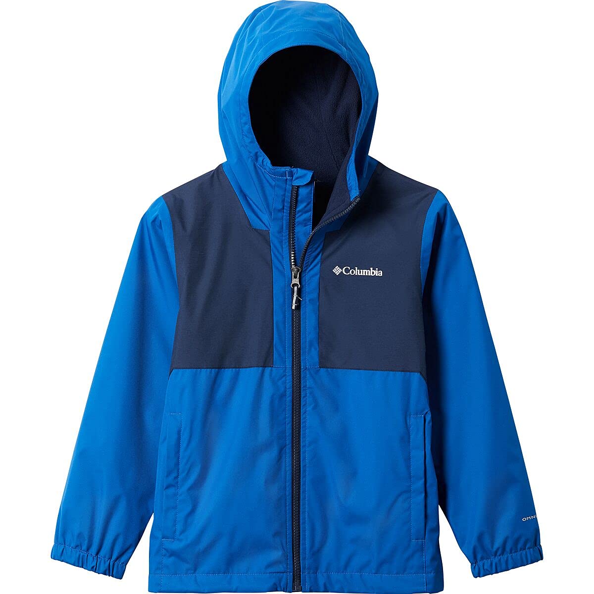 Columbia Boys' Rainy Trails Fleece Lined Waterproof Jacket - Warm & Comfortable Outdoor Raincoat for Hiking, Camping & School