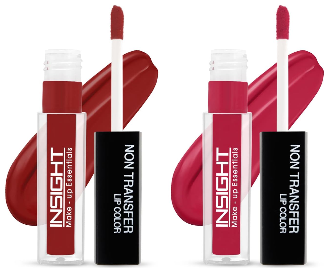 INSIGHT Non-Transfer Matte Lipstick Set - 4ml (22 Autumn & 05 Cocoa Plum) | Long-Lasting Waterproof Lip Color for Everyday Wear, Date Night & Special Occasions