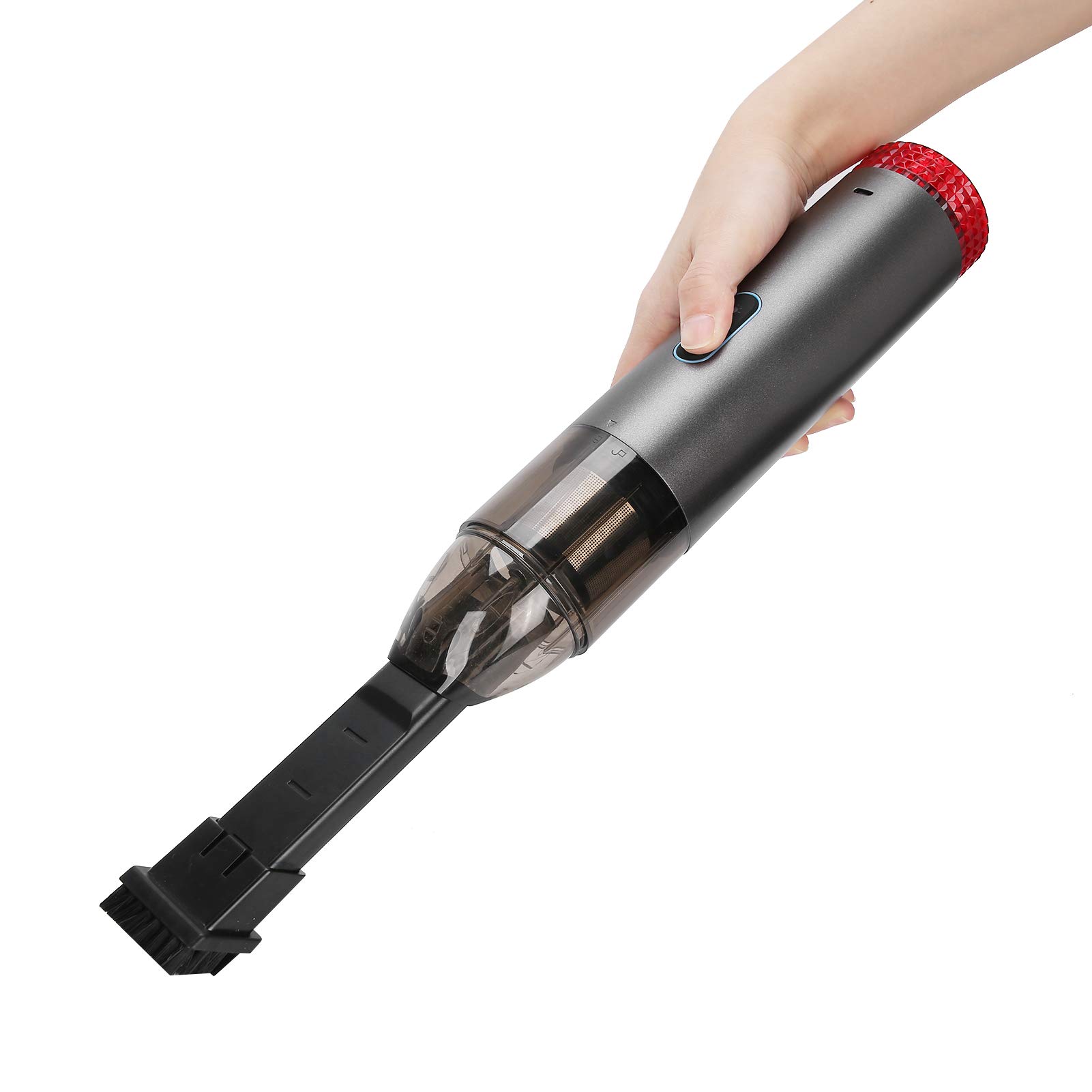 **V BESTLIFE Cordless Car Vacuum Cleaner - USB Rechargeable Handheld Mini Vacuum with Strong Suction, LED Light - Perfect for Car Interiors, Keyboard Cleaning, Pet Hair, Crumbs & Home Floors**    *(Use Cases: Ideal for quick cleanups in cars, offices, homes, and removing pet hair from furniture.)*