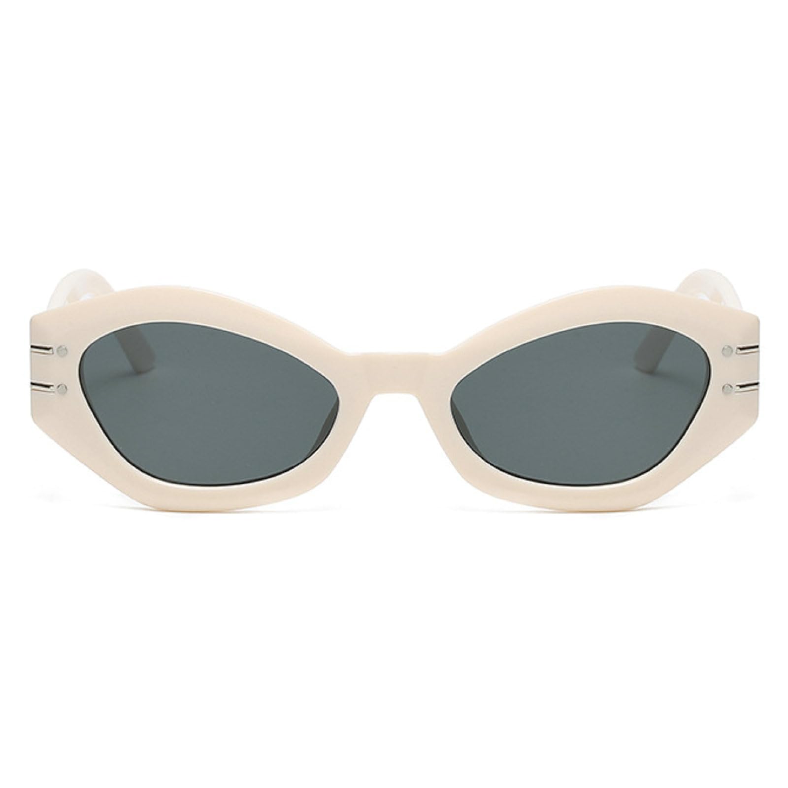 Square Thick Frame Wide Leg Sunglasses for Women & Men - Retro UV400 Protection Beach & Hip Hop Party Sun Glasses - Perfect for Summer Vacations, Music Festivals and Outdoor Activities