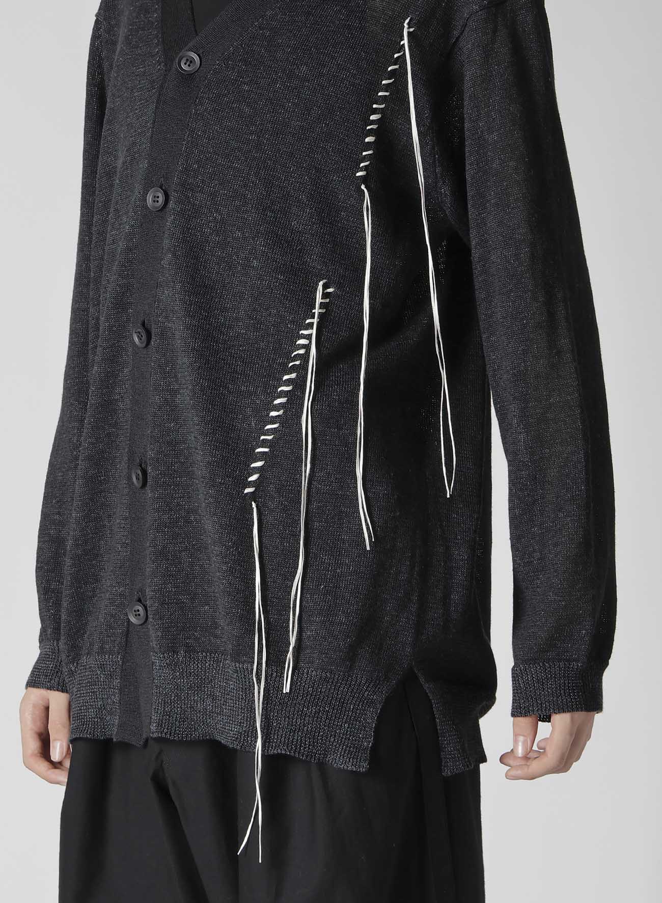 10G Plated Crossed Pattern Embroidered Cardigan - Elegant Knit Sweater for Women, Perfect for Fall & Winter Layering, Office Wear, and Casual Outfits