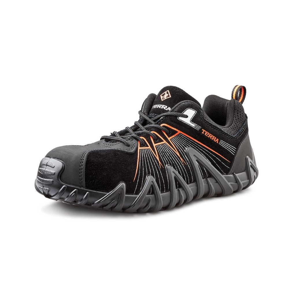 Terra Spider X Unisex Lightweight Composite Toe Work Shoes - Safety Work Boots for Men & Women, Slip Resistant, Comfortable for Construction, Warehouse & Outdoor Work (Orange, TR0A4NPYA14)