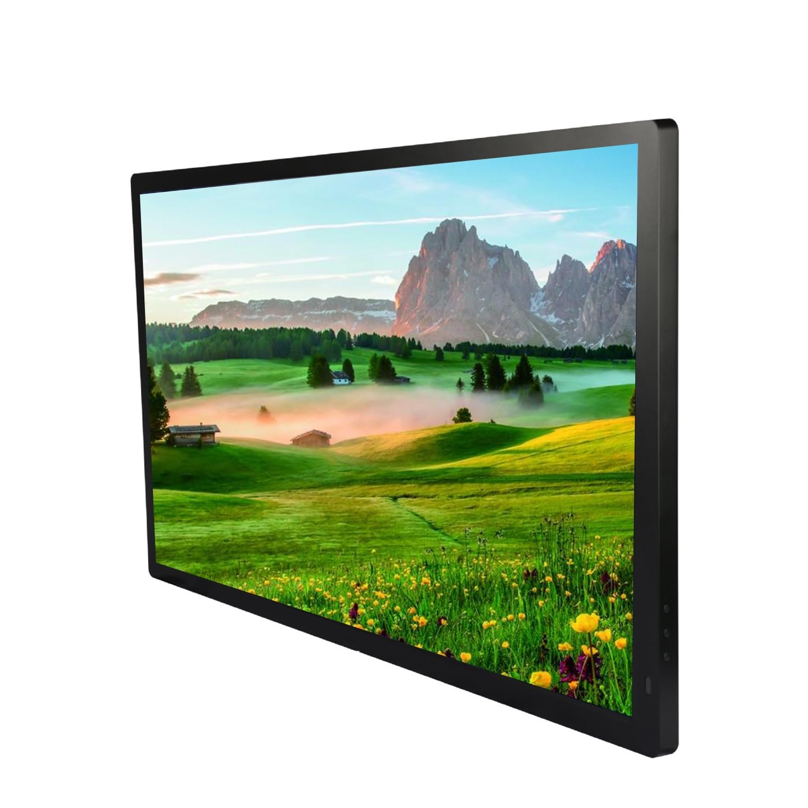 27-inch Digital Photo Frame with HD IPS Screen - WiFi & Auto Power On/Off - Perfect for Home, Office & Advertising (Black, No WiFi)