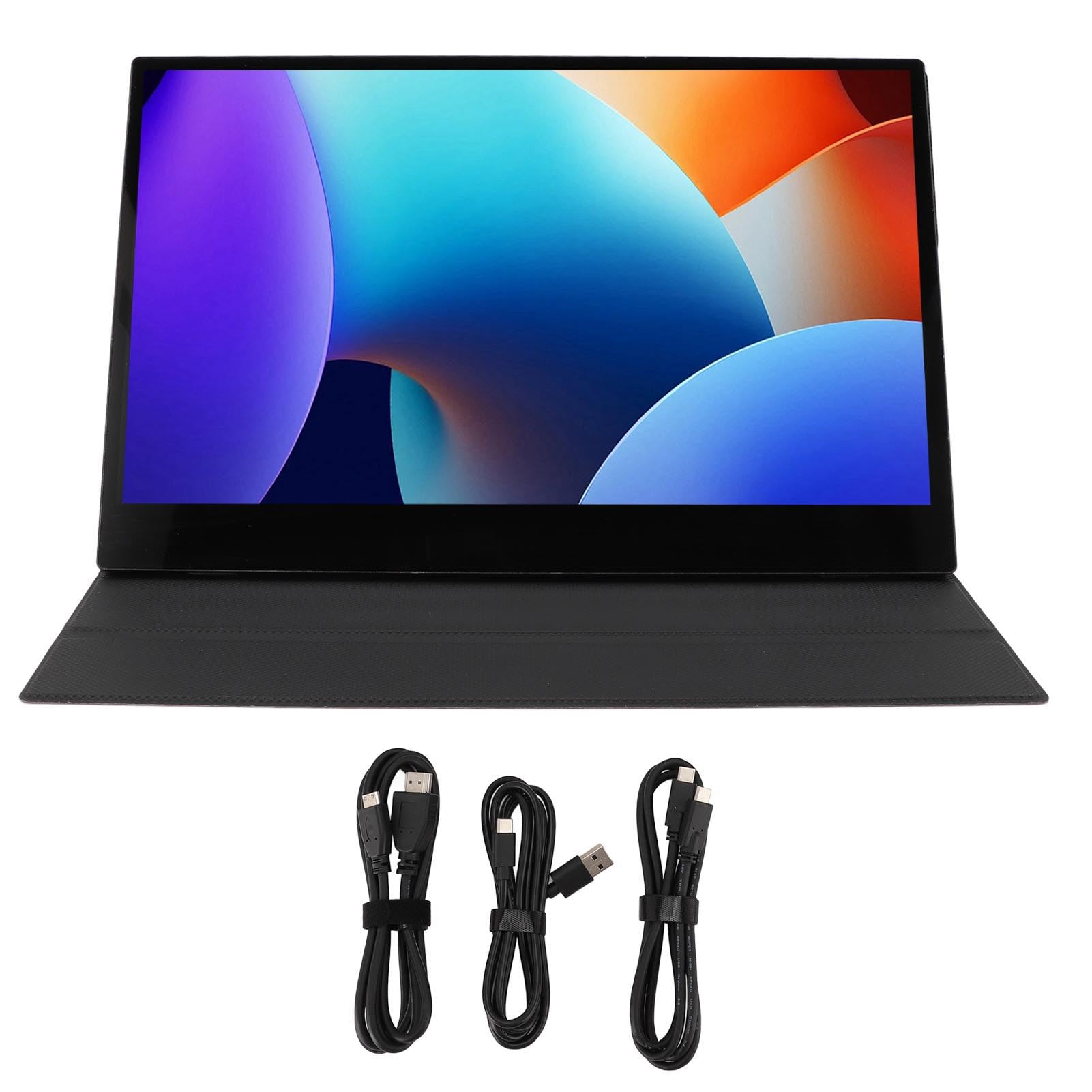 15.6 Inch Portable Monitor FHD 1080P IPS Touch Screen Display with USB-C & HDMI - Ultra Thin Travel Monitor for Laptop, Computer - Perfect for Business Travel, Gaming & Second Screen Setup