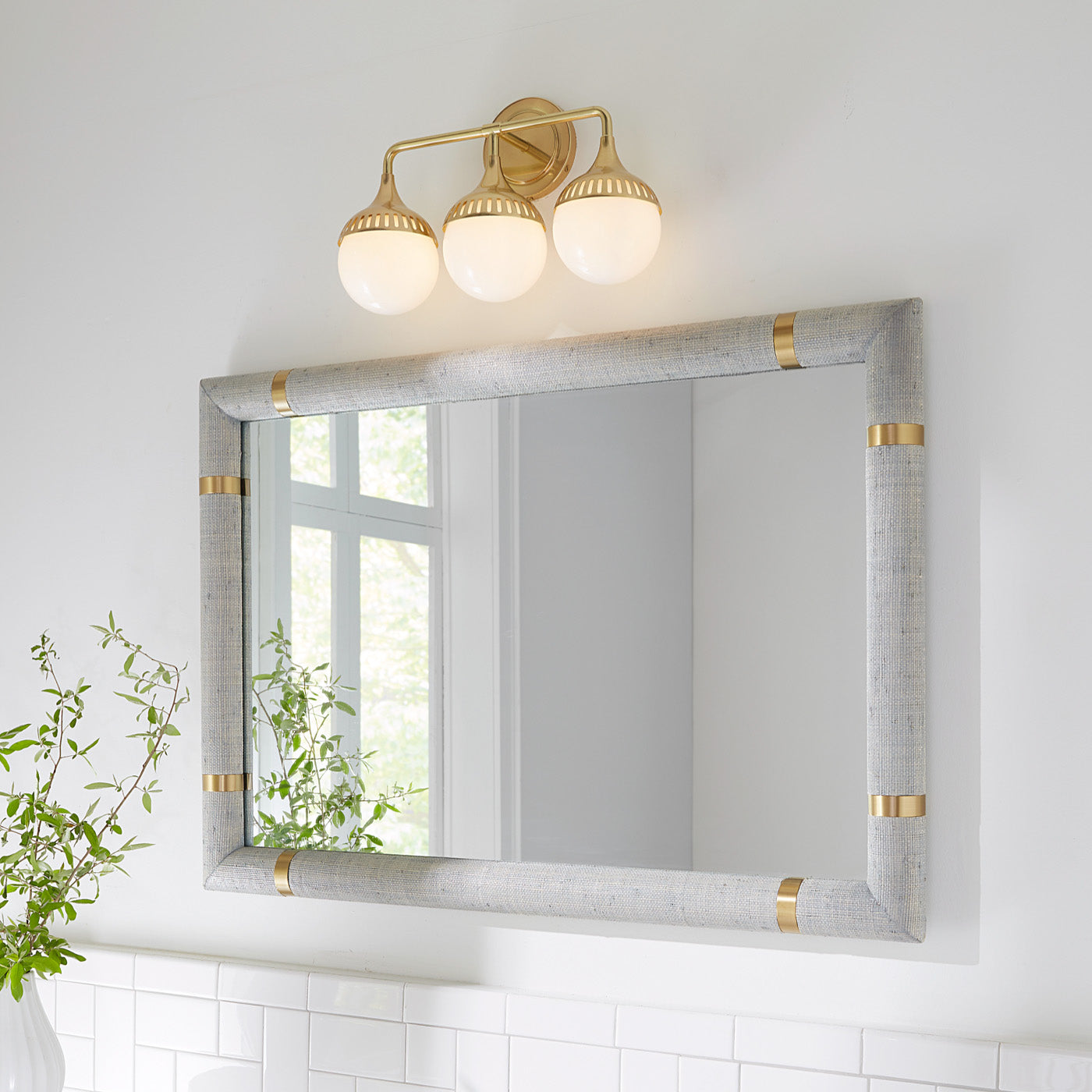 Rio Three Light Sconce Wall Fixture - Modern Gold Finish Wall Lighting for Bedroom, Living Room & Hallway