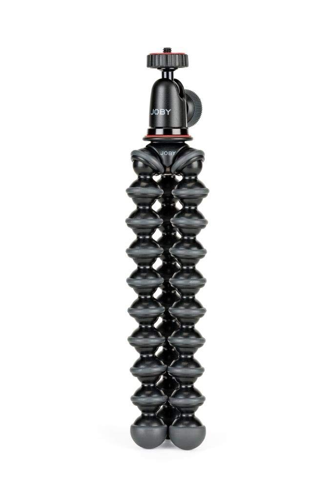 JOBY GorillaPod Compact Tripod Kit with Ballhead for Mirrorless Cameras - Lightweight & Flexible Tripod Stand for DSLR, Mirrorless (Up to 2.2 lbs) - Black/Charcoal - Perfect for Travel, Vlogging & Outdoor Photography