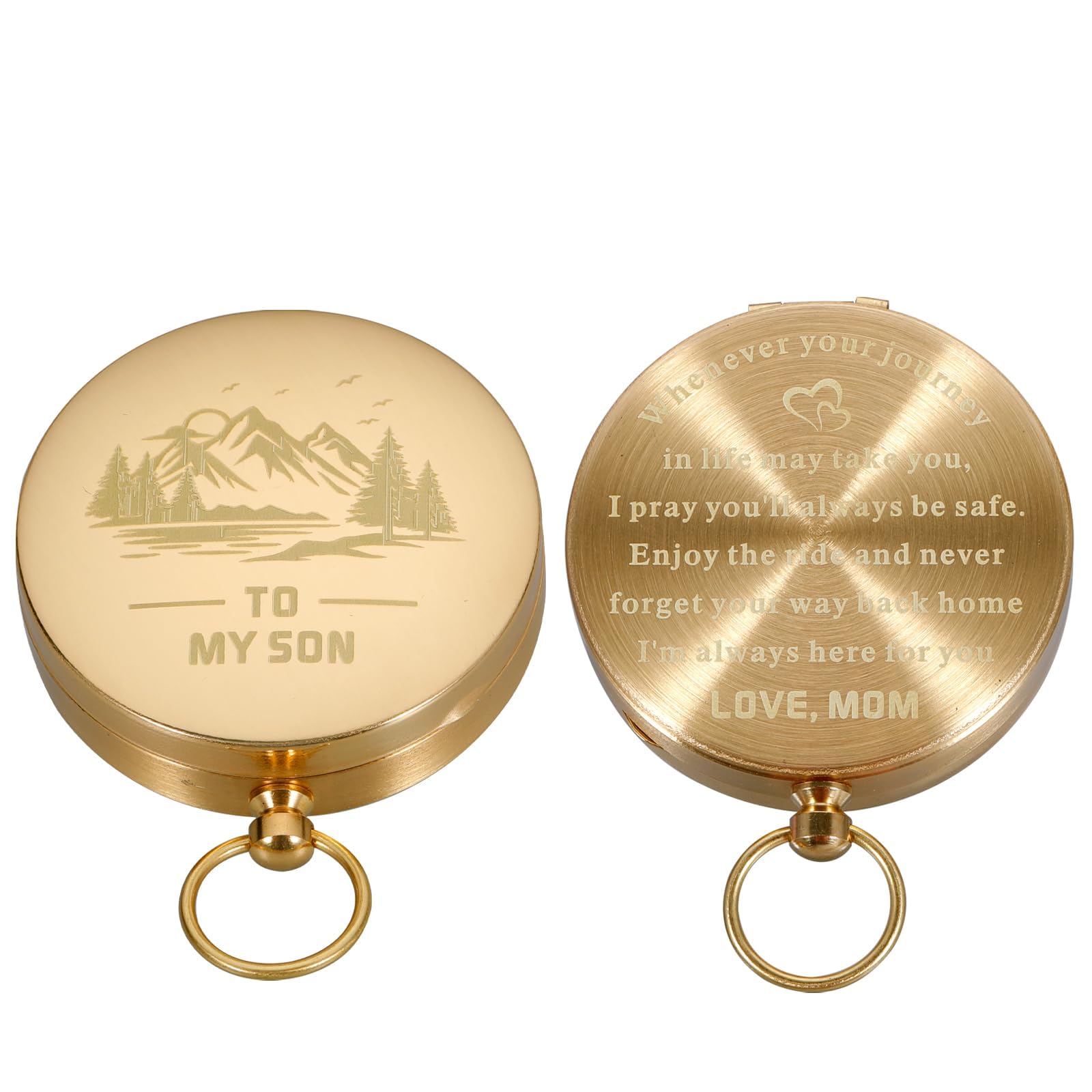 Compass Gift for Son from Mom & Dad - Valentine's Day & Birthday Present for Teen Boys 16-18 | Hiking, Survival & Outdoor Adventure Gear for Teenagers | Perfect for Camping, Backpacking & Father-Son Bonding Activities