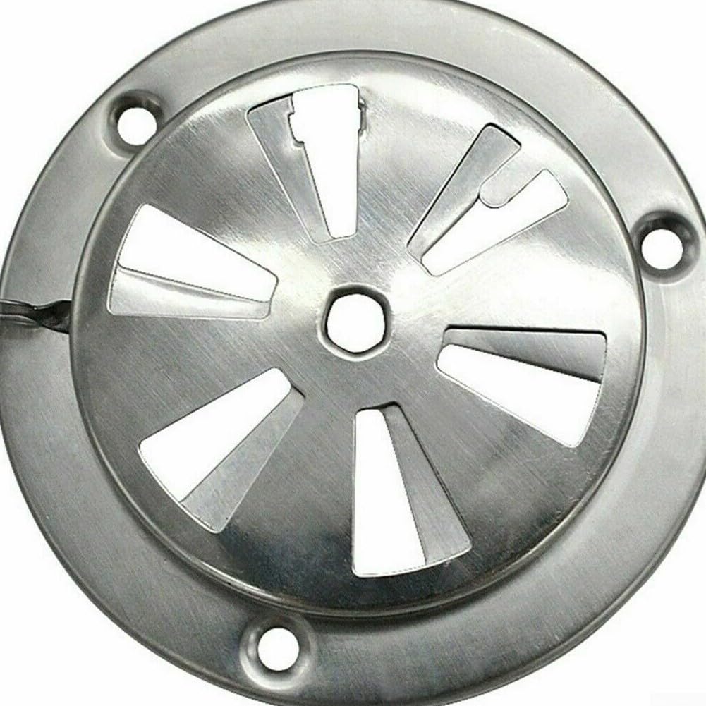FACULX Stainless Steel BBQ Grill Exhaust Vent Damper - 9.5x9.5x3cm Replacement Air Vent for Outdoor Stoves & Grills - Perfect for Backyard BBQs, Camping & Patio Cooking