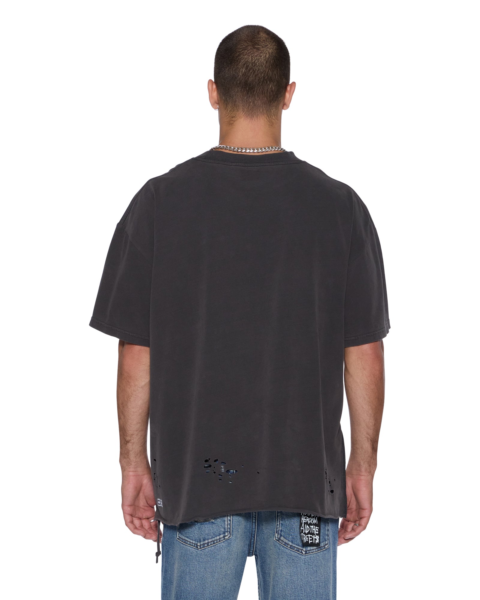 HENDRIX EKCESS Short Sleeve T-Shirt for Men - Classic Black Cotton Tee - Casual Streetwear for Everyday Wear, Gym, and Outings