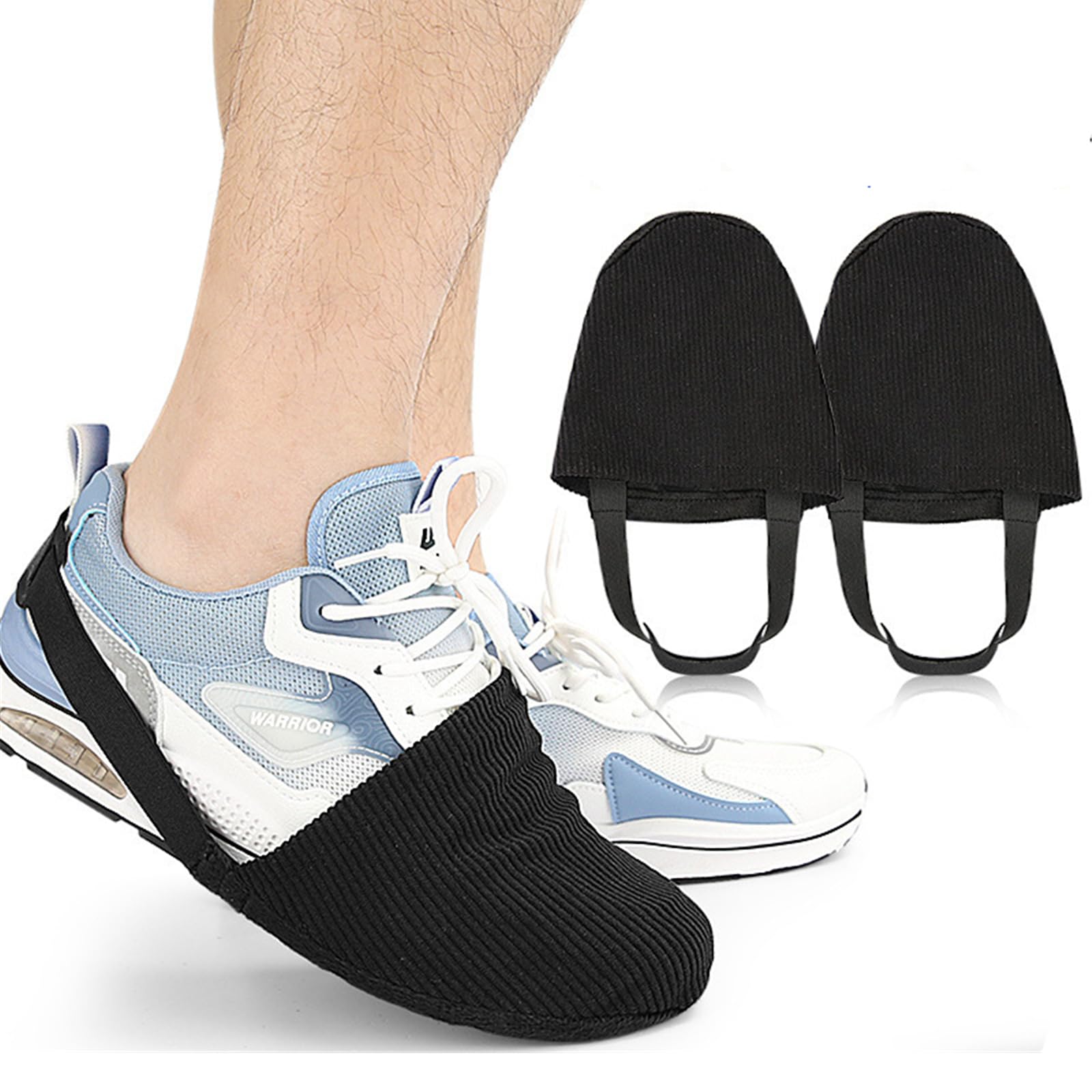 2 Pairs Bowling Shoe Covers - Non-Slip Shoe Sliders for Men & Women - Protective Bowling Shoe Accessories for Smooth Gliding - Perfect for Bowling Alleys, League Games & Practice Sessions (Black)