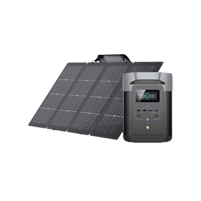 EcoFlow DELTA 2 Portable Power Station with 220W Solar Panel | Solar Generator for Camping, RV, Home Backup & Emergency Power | Fast Charging, Expandable Capacity, Clean Energy Solution