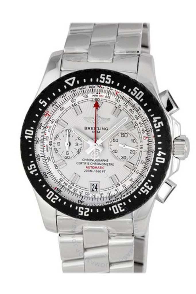 Breitling Skyracer Raven Silver Dial Men's Watch A2736434 F532 - Luxury Swiss Chronograph for Business & Formal Occasions