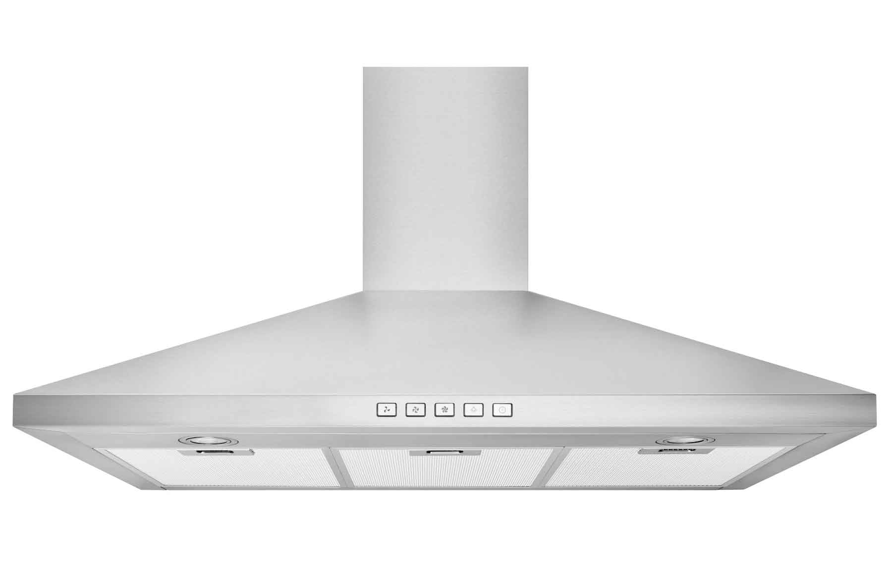 Broan BWP1364SS 36-Inch Stainless Steel 450 CFM Designer Pyramidal Range Hood - Powerful Kitchen Ventilation for Gas & Electric Stoves, Perfect for Modern Home Cooking & Smoke Removal