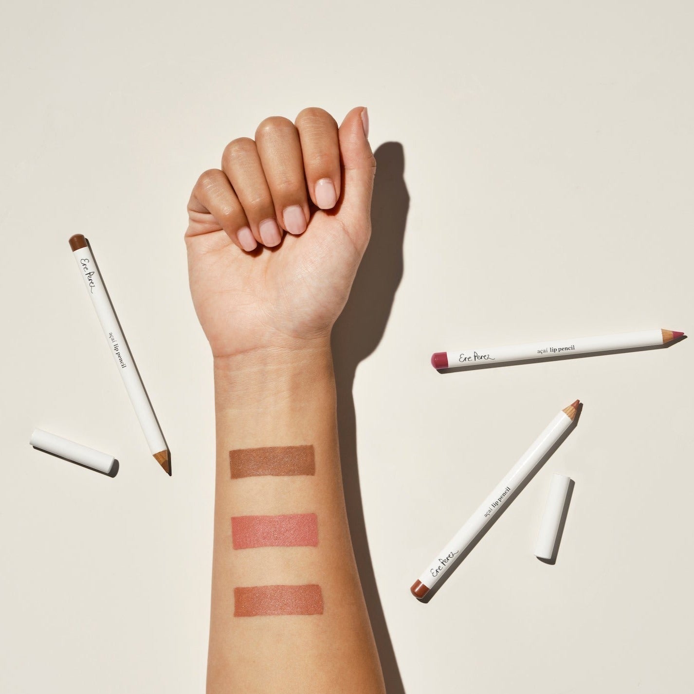Ere Perez Acai Lip Pencil - Natural Vegan Lip Liner for Long-Lasting Color, Moisturizing & Cruelty-Free - Perfect for Everyday Wear, Special Occasions & Makeup Looks