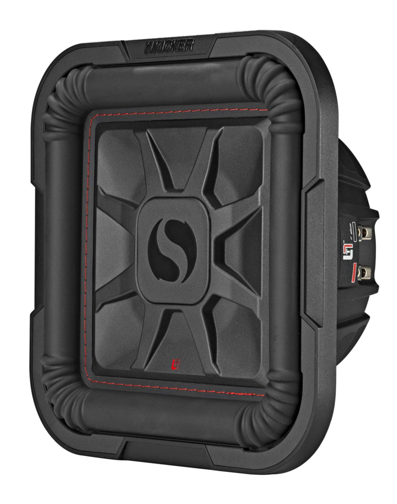 KICKER 2 46L7T102 10-Inch 1000W L7T Solo-Baric Subwoofer with Mono Amplifier & Amp Kit - Powerful Car Audio System for Deep Bass in Trucks, SUVs and Custom Vehicles