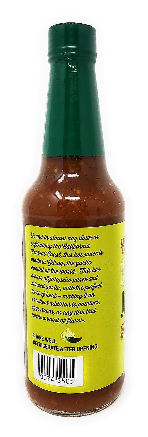 Trader Joe's Chunky Garlic & Jalapeno Hot Sauce - Spicy Mexican Style Pepper Sauce (1 Bottle) - Perfect for Tacos, Wings & Bloody Marys