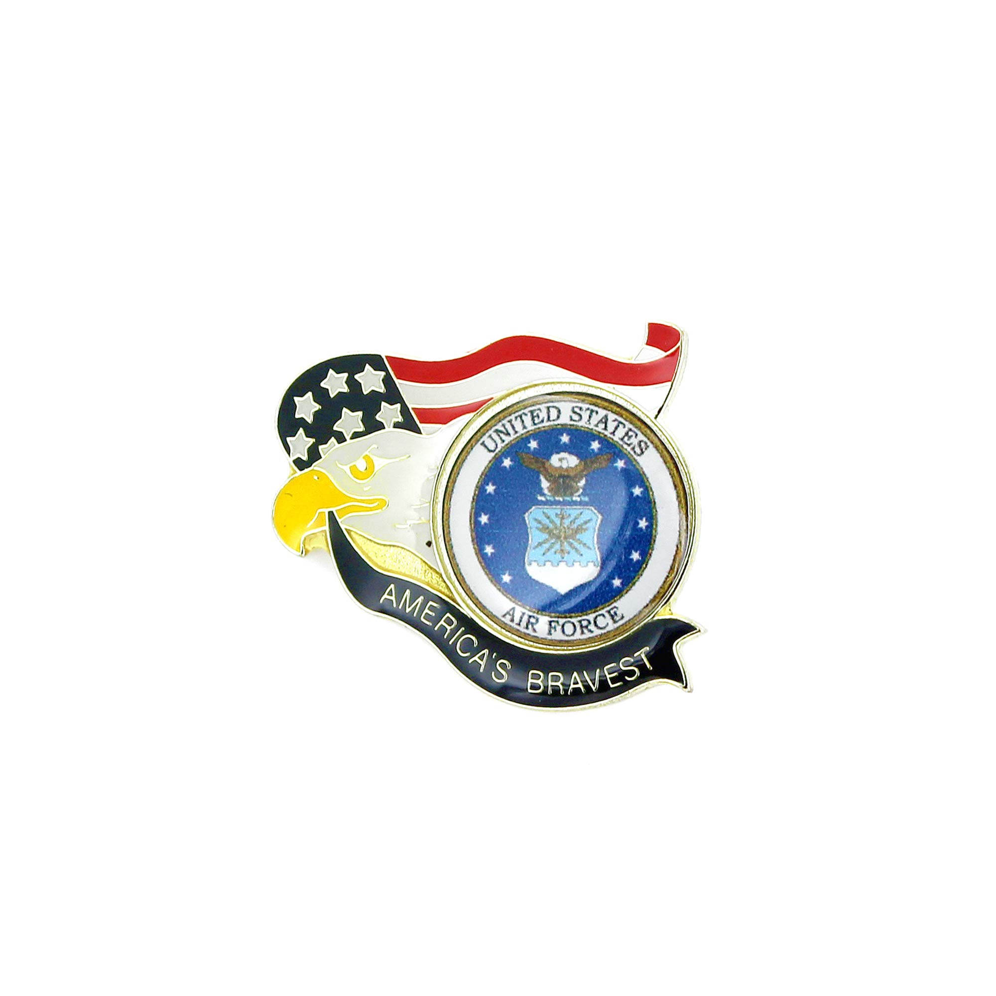 Aminco X-Games Women's America's Bravest Pin - Patriotic Collectible for Police, Firefighters & Military - Perfect for Uniforms, Gifts & Display Cases