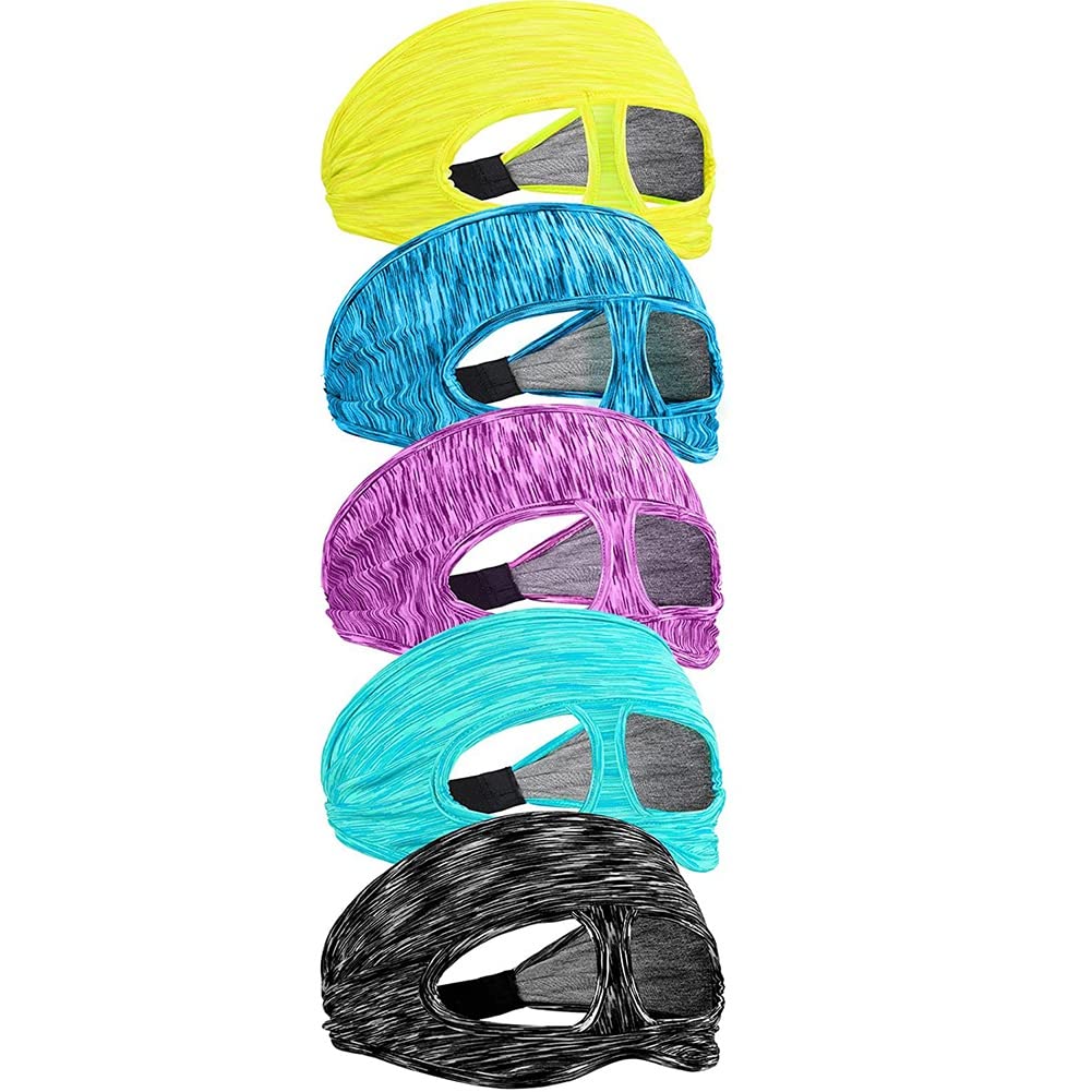 Koanhinn 5-Pack VR Eye Sweatband - Breathable Virtual Reality Headset Cover & Accessories for Oculus Quest, HTC Vive - Perfect for Gaming, Fitness & Long VR Sessions