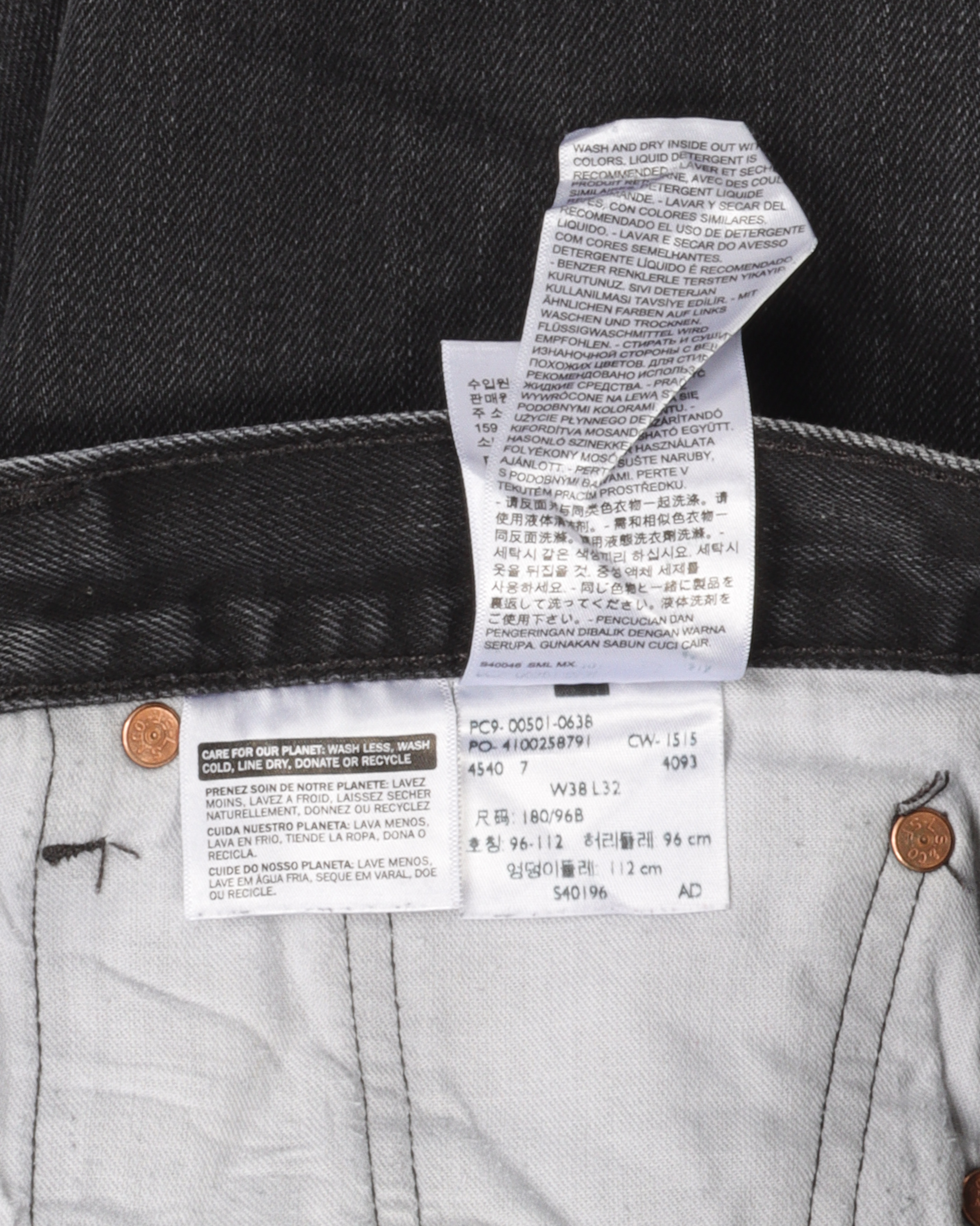 Vintage Levi's 501 Black Jeans for Men - Classic Fit, High-Quality Denim Pants for Casual Wear & Everyday Style
