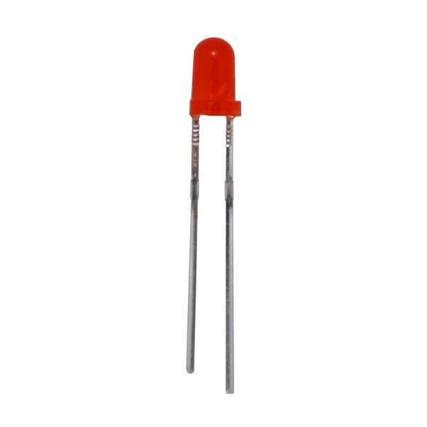 3mm Small Red Diffused Lens LEDs - Perfect for DIY Electronics, Circuit Boards, and Indicator Lights