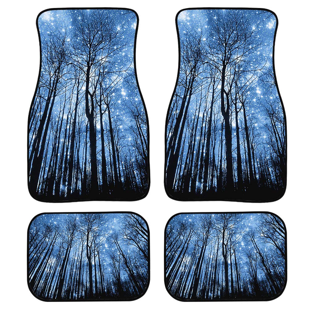 Premium 4-Piece All-Weather Car Floor Mats Set - Universal Fit for SUV, Sedan, Truck & Van - Waterproof & Durable Rainforest Design for Men & Women - Perfect for Daily Commute, Road Trips & Outdoor Adventures