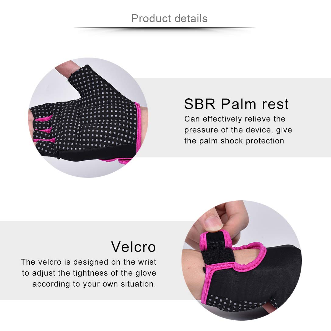 Anser 7140003 Half Finger Weight Lifting Gloves for Gym & CrossFit - Breathable Workout Gloves for Men & Women - Perfect for Weight Training, Powerlifting & Fitness Exercises